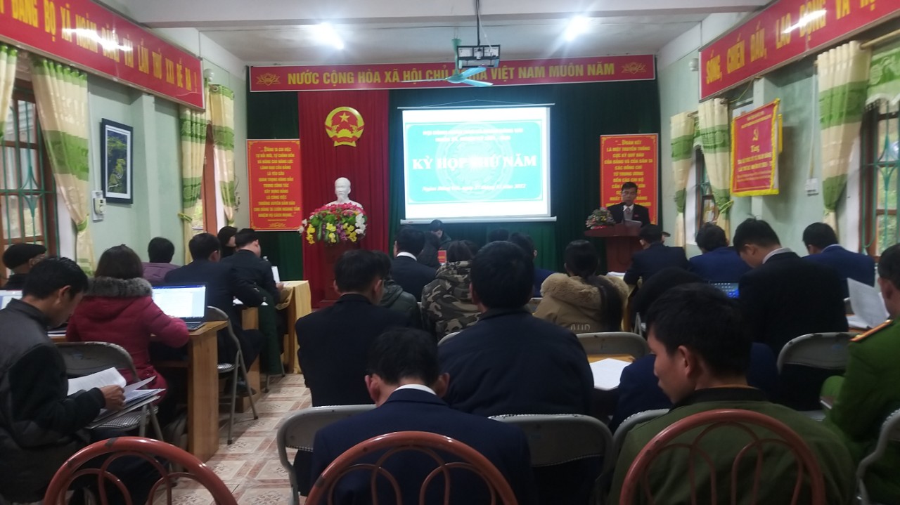 Hội đồng nhân dân xã Ngàm Đăng Vài tổ chức kỳ họp thứ 5